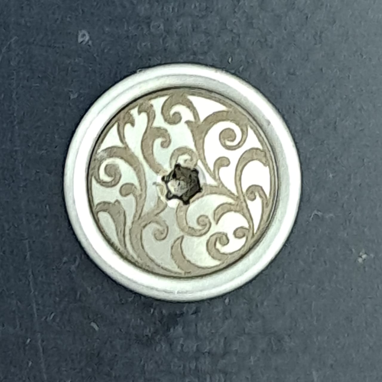 M3 Fine 8mm T6 ENGRAVED Stainless Pivot Screw SET with Collars - M3 Fine 8mm T6 ENGRAVED Stainless Pivot Screw SET with Collars - Floral 4
